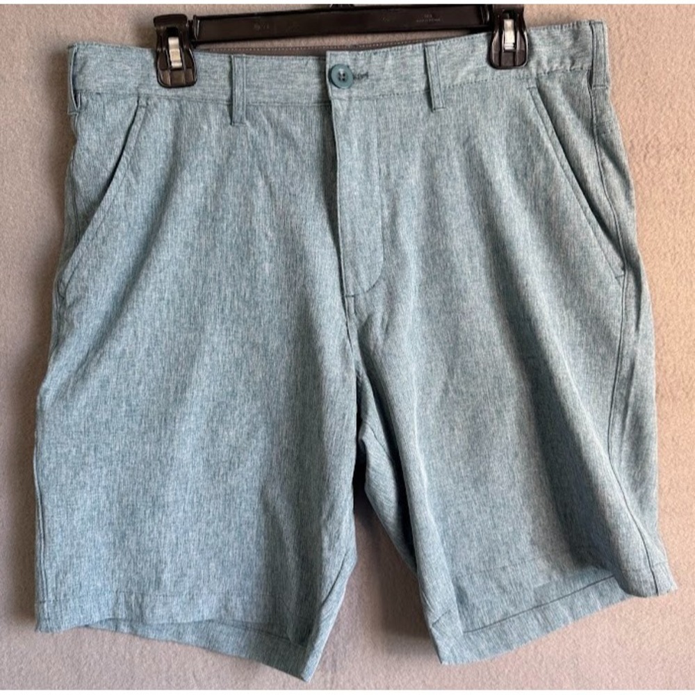 Mountain And Isles Short Men Size 32 Green‎ Pockets Elastic Waist Lightweight